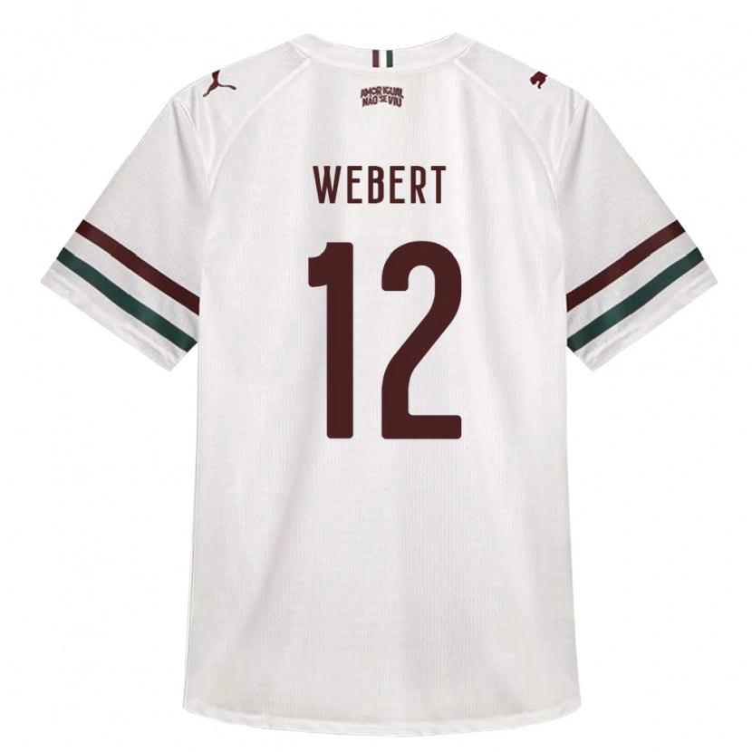 Danxen Kvinder Webert Silva Leite Ferreira #12 Hvid Grøn Vinrød Udebane Spillertrøjer 2026/27 Trøje T-Shirt