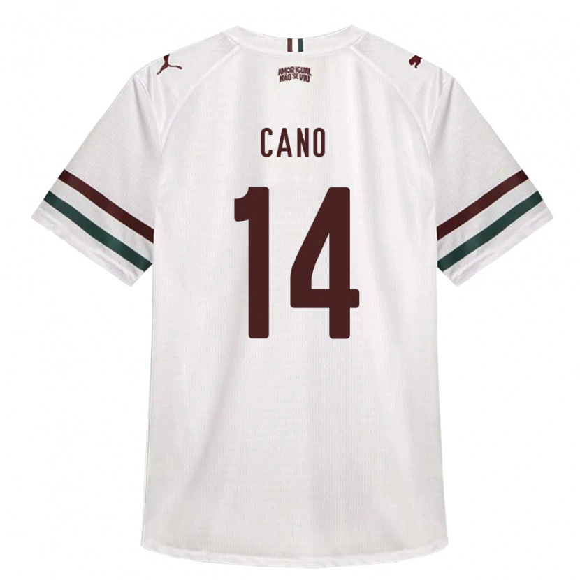 Danxen Kvinder Germán Cano #14 Hvid Grøn Vinrød Udebane Spillertrøjer 2026/27 Trøje T-Shirt