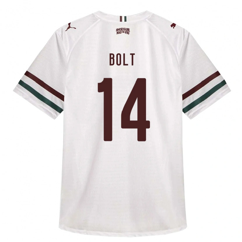 Danxen Kvinder Diego Bolt #14 Hvid Grøn Vinrød Udebane Spillertrøjer 2026/27 Trøje T-Shirt