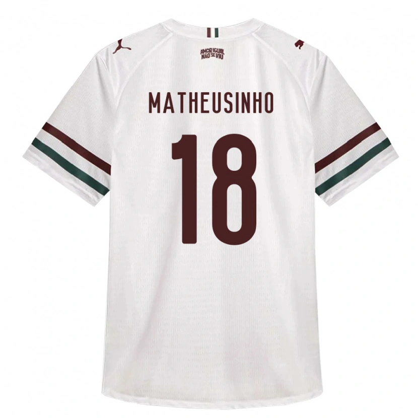 Danxen Kvinder Matheus Ferreira Da Costa #18 Hvid Grøn Vinrød Udebane Spillertrøjer 2026/27 Trøje T-Shirt
