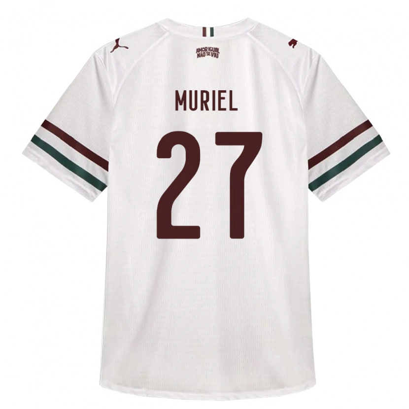 Danxen Kvinder Muriel #27 Hvid Grøn Vinrød Udebane Spillertrøjer 2026/27 Trøje T-Shirt