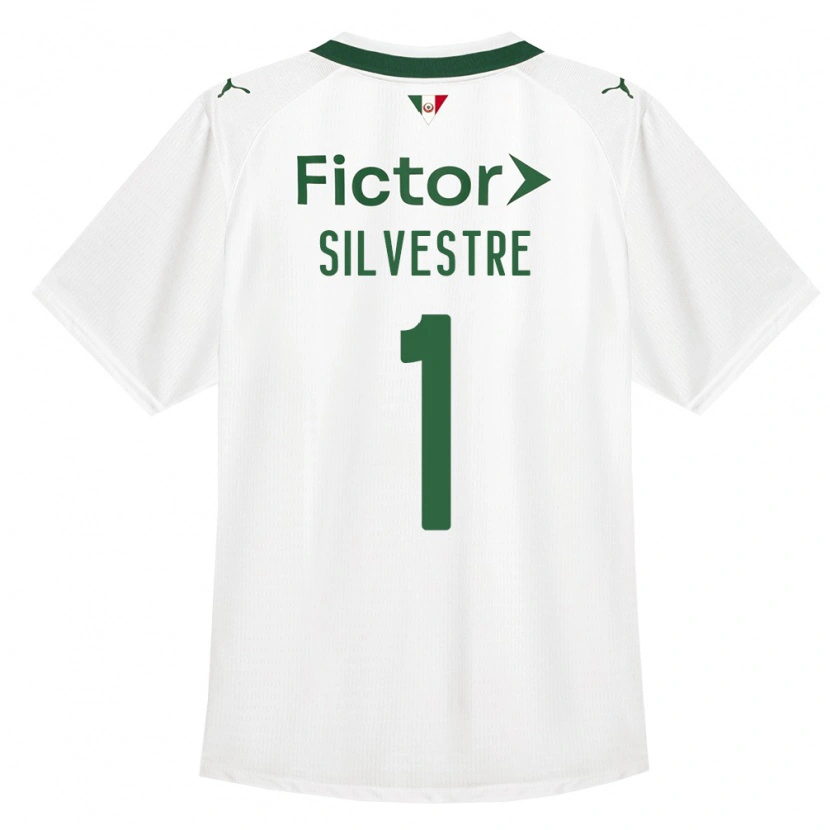 Danxen Kvinder Vinicius Silvestre #1 Grøn Hvid Udebane Spillertrøjer 2026/27 Trøje T-Shirt