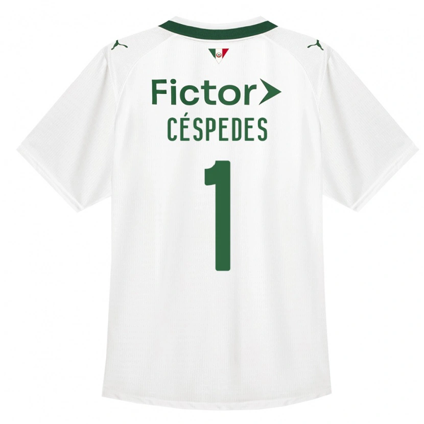 Danxen Kvinder Antonio Céspedes #1 Grøn Hvid Udebane Spillertrøjer 2026/27 Trøje T-Shirt