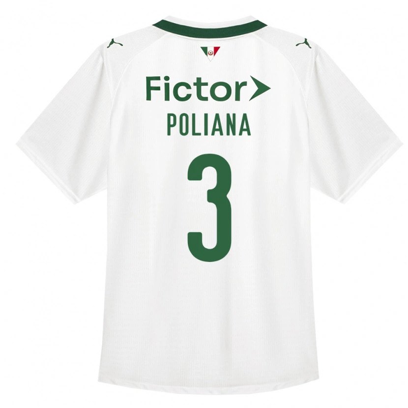 Danxen Kvinder Poliana #3 Grøn Hvid Udebane Spillertrøjer 2026/27 Trøje T-Shirt