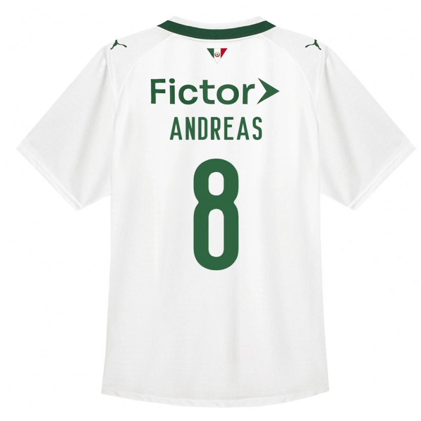 Danxen Kvinder Andreas Pereira #8 Grøn Hvid Udebane Spillertrøjer 2026/27 Trøje T-Shirt
