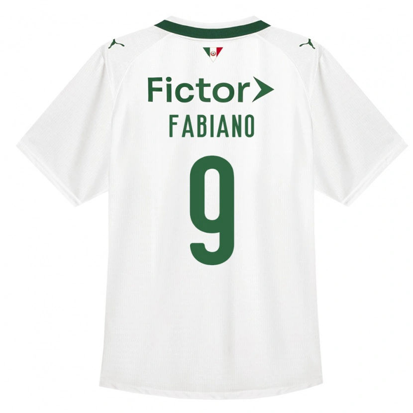 Danxen Kvinder Fabiano Rodrigues Pereira #9 Grøn Hvid Udebane Spillertrøjer 2026/27 Trøje T-Shirt