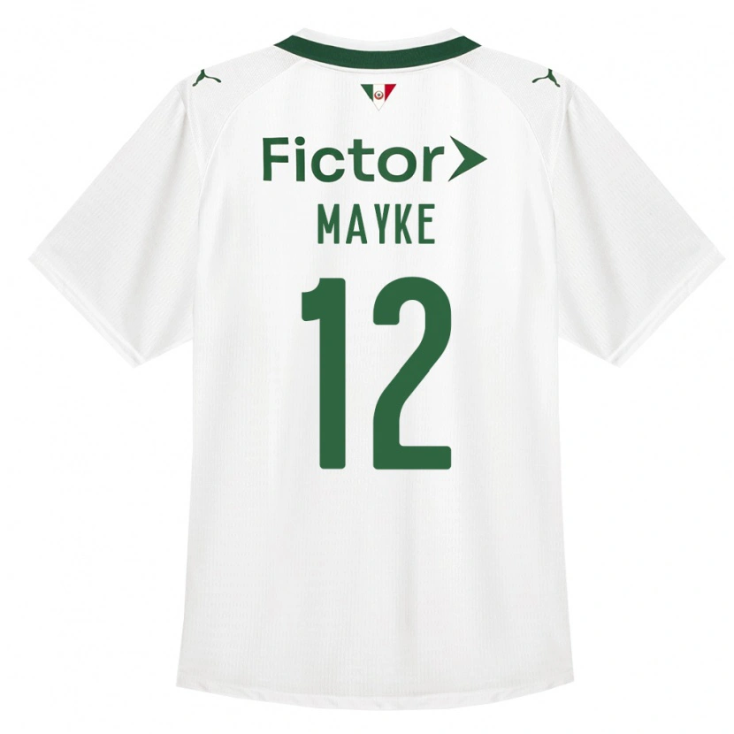 Danxen Kvinder Mayke #12 Grøn Hvid Udebane Spillertrøjer 2026/27 Trøje T-Shirt
