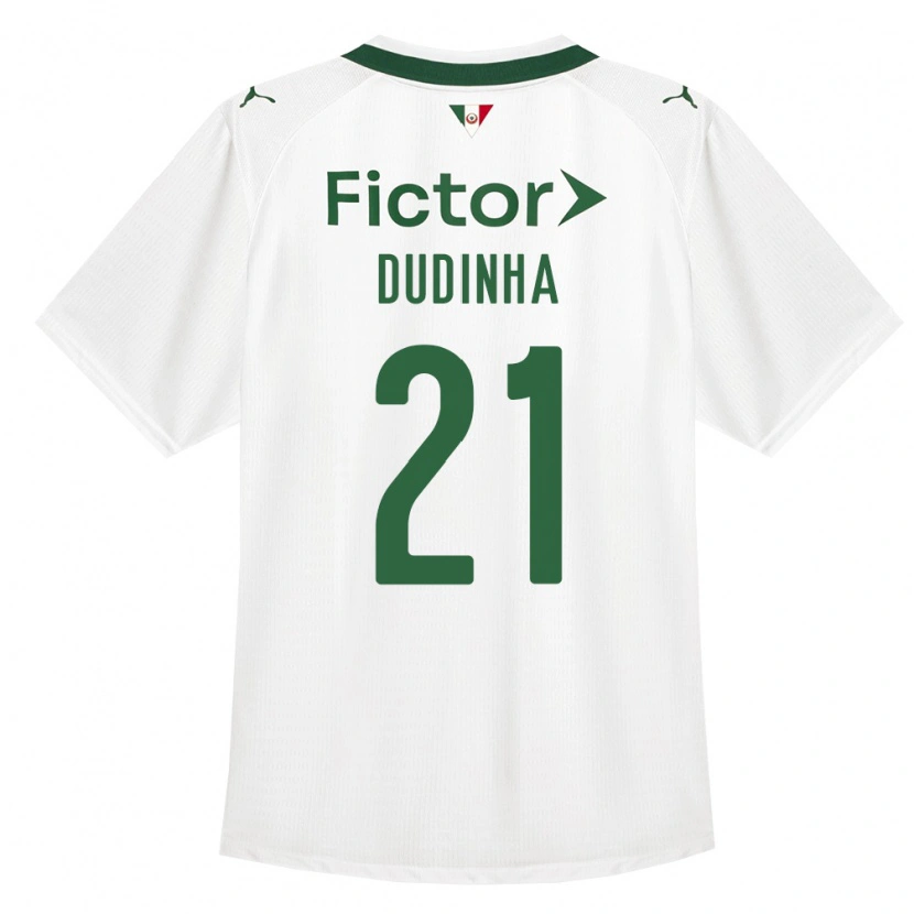 Danxen Kvinder Dudinha #21 Grøn Hvid Udebane Spillertrøjer 2026/27 Trøje T-Shirt