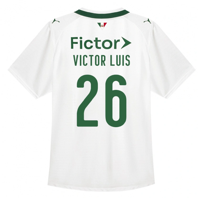 Danxen Kvinder Victor Luis #26 Grøn Hvid Udebane Spillertrøjer 2026/27 Trøje T-Shirt