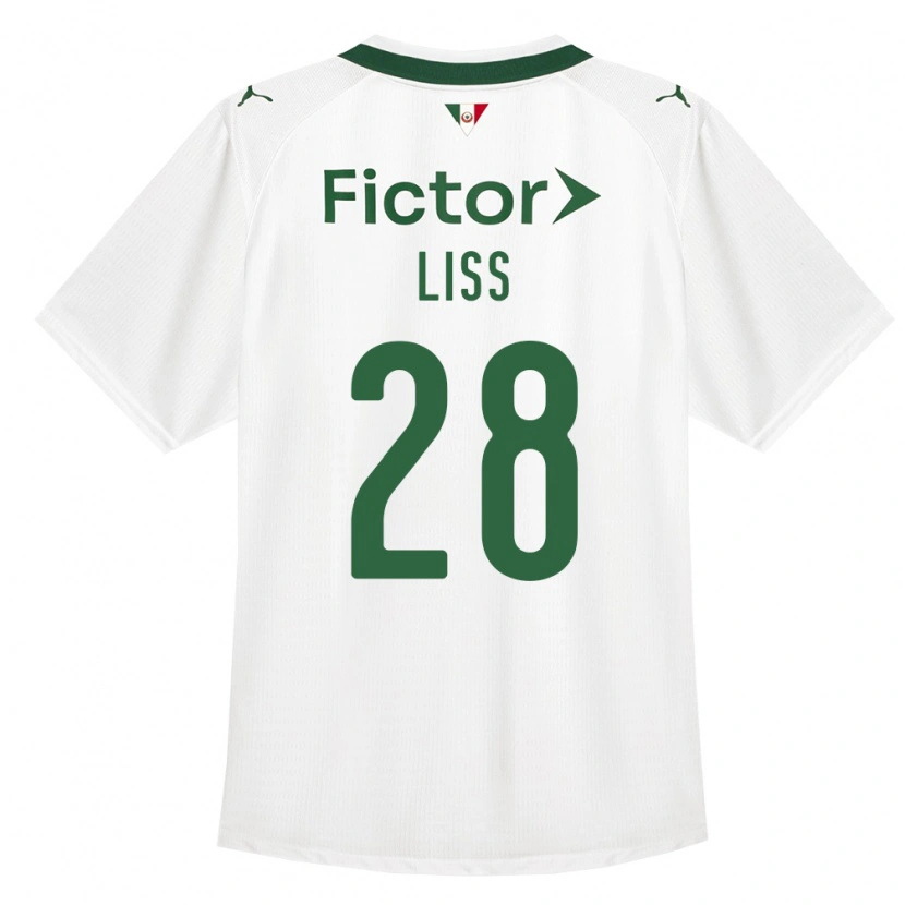 Danxen Kvinder Victória Liss #28 Grøn Hvid Udebane Spillertrøjer 2026/27 Trøje T-Shirt