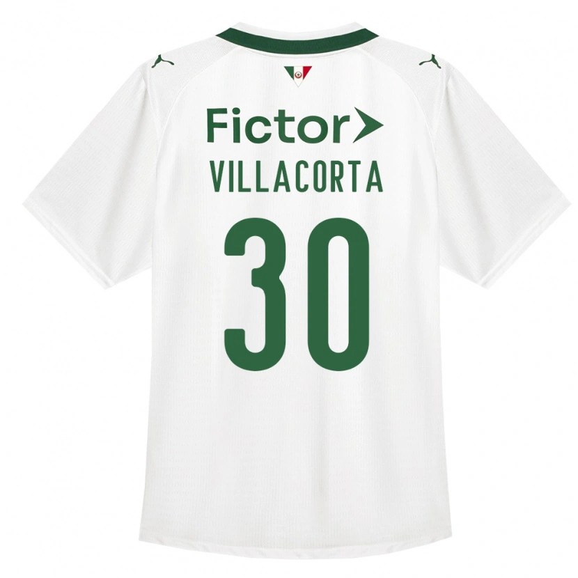 Danxen Kvinder Rodrigo Villacorta #30 Grøn Hvid Udebane Spillertrøjer 2026/27 Trøje T-Shirt