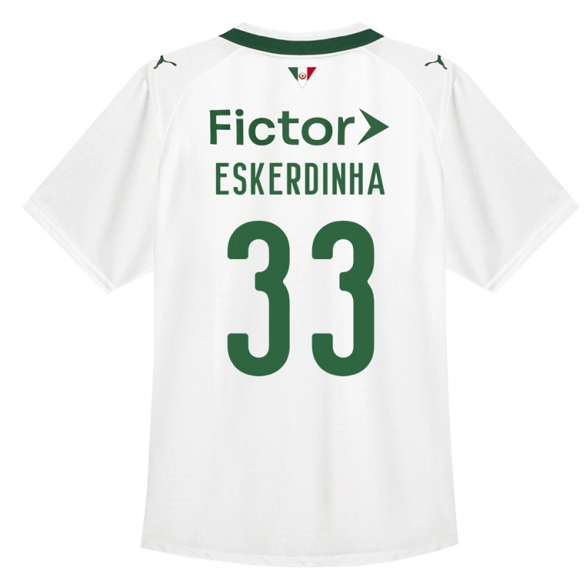 Danxen Kvinder Eskerdinha #33 Grøn Hvid Udebane Spillertrøjer 2026/27 Trøje T-Shirt