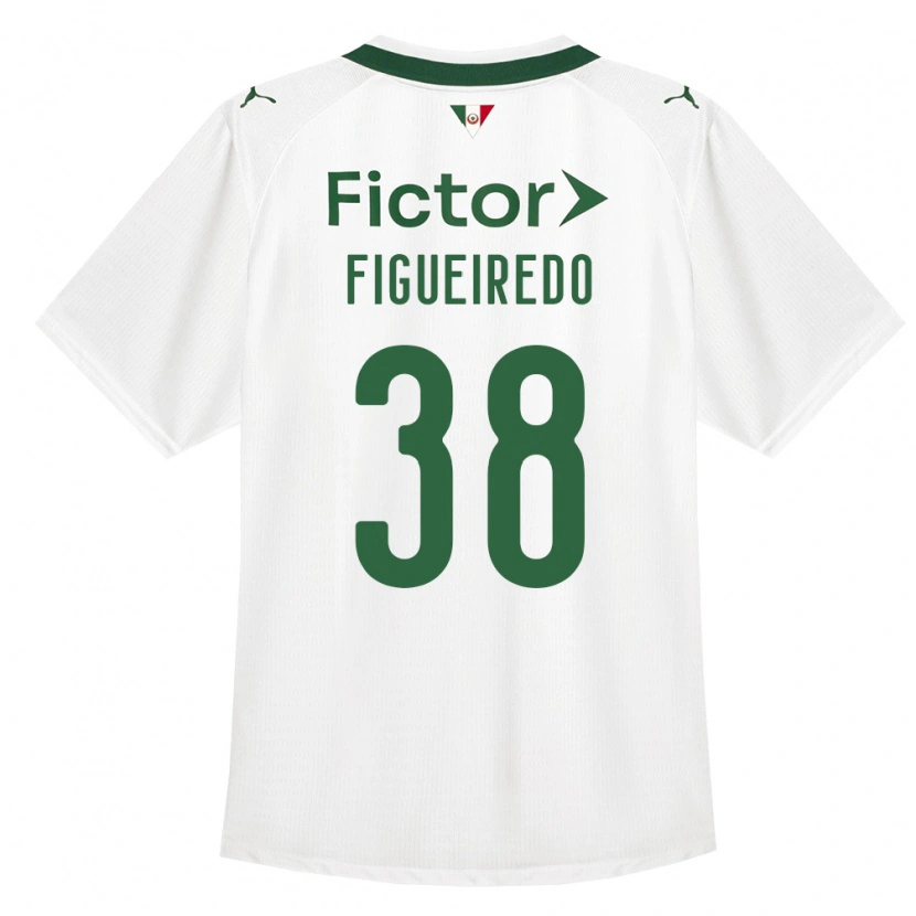 Danxen Kvinder Figueiredo #38 Grøn Hvid Udebane Spillertrøjer 2026/27 Trøje T-Shirt