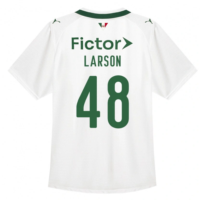 Danxen Kvinder Larson Torna Ferreira Dos Santos #48 Grøn Hvid Udebane Spillertrøjer 2026/27 Trøje T-Shirt
