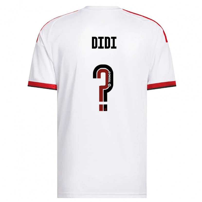 Danxen Kvinder Edijefferson Monteiro De Oliveira #0 Hvid Rød Sort Udebane Spillertrøjer 2026/27 Trøje T-Shirt