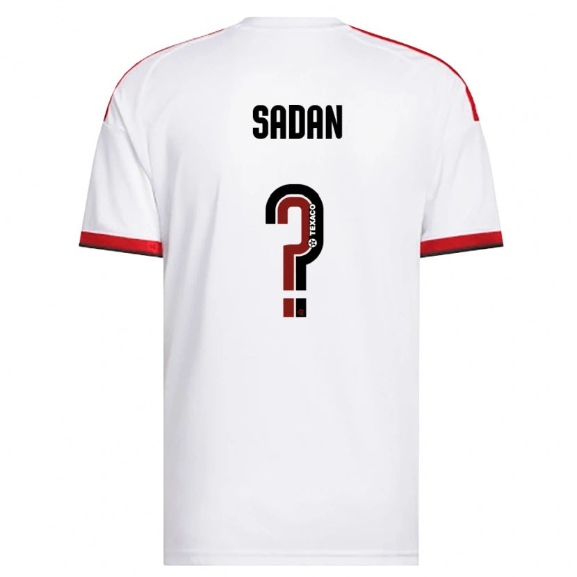 Danxen Kvinder Wanderson Mikael Itapirema Andrade #0 Hvid Rød Sort Udebane Spillertrøjer 2026/27 Trøje T-Shirt