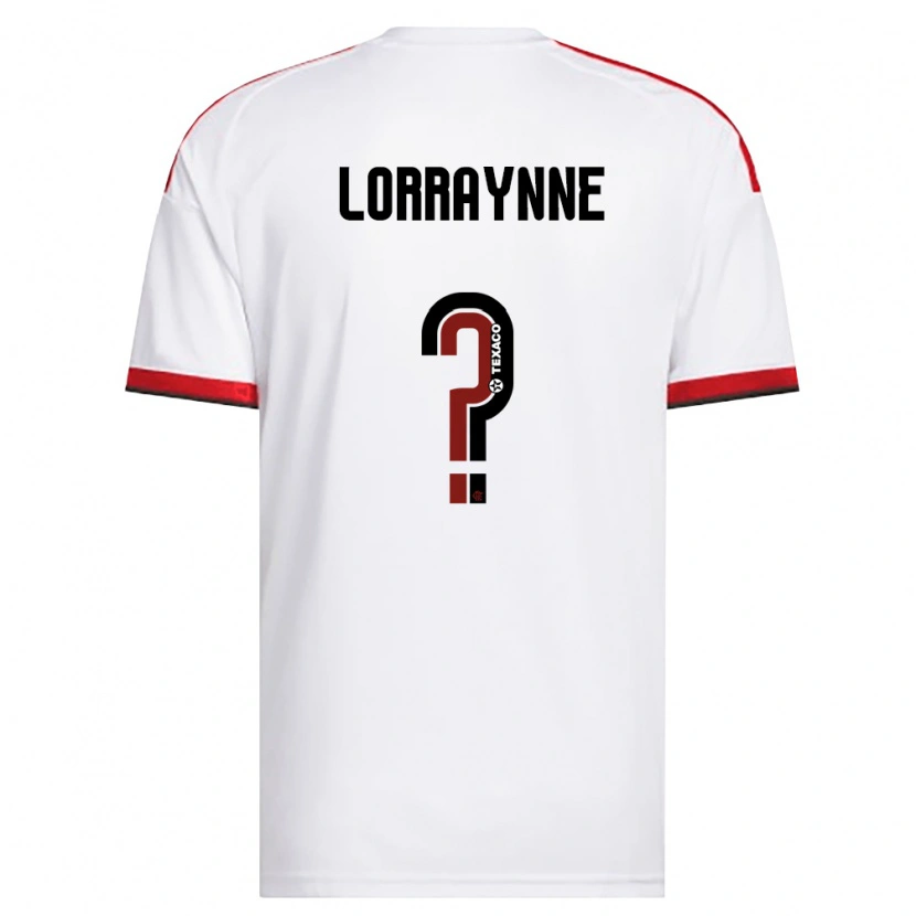 Danxen Kvinder Lorraynne #0 Hvid Rød Sort Udebane Spillertrøjer 2026/27 Trøje T-Shirt