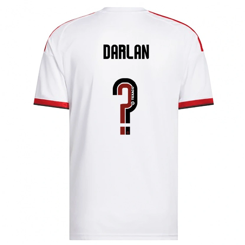 Danxen Kvinder Darlan #0 Hvid Rød Sort Udebane Spillertrøjer 2026/27 Trøje T-Shirt