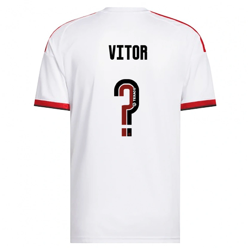 Danxen Kvinder João Vitor #0 Hvid Rød Sort Udebane Spillertrøjer 2026/27 Trøje T-Shirt
