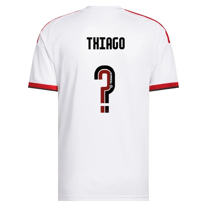 Danxen Kvinder Victor Thiago #0 Hvid Rød Sort Udebane Spillertrøjer 2026/27 Trøje T-Shirt
