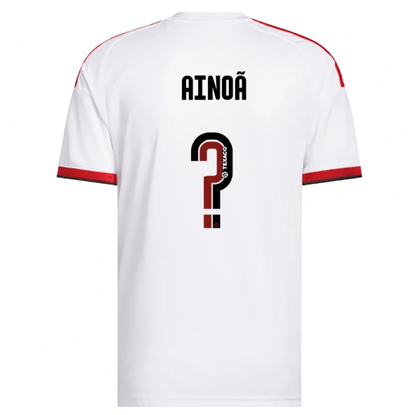 Danxen Kvinder Ainoã #0 Hvid Rød Sort Udebane Spillertrøjer 2026/27 Trøje T-Shirt