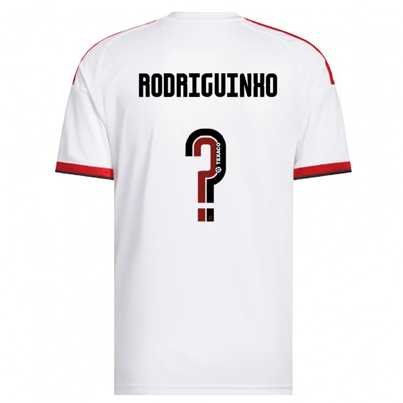 Danxen Kvinder Rodriguinho #0 Hvid Rød Sort Udebane Spillertrøjer 2026/27 Trøje T-Shirt