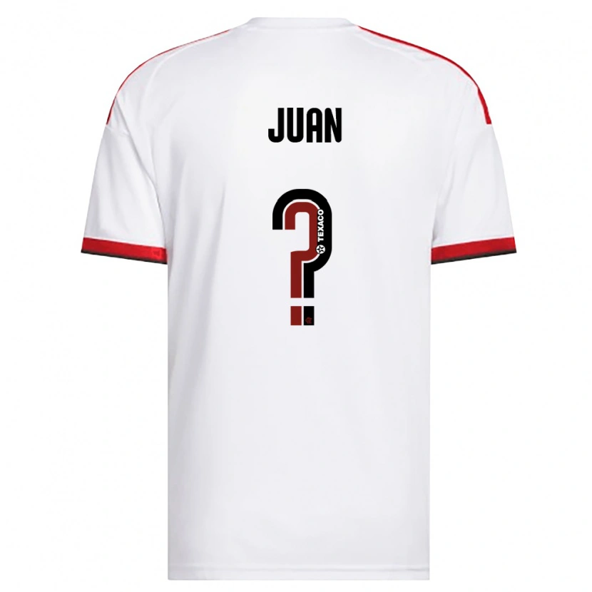 Danxen Kvinder Wesley Juan #0 Hvid Rød Sort Udebane Spillertrøjer 2026/27 Trøje T-Shirt