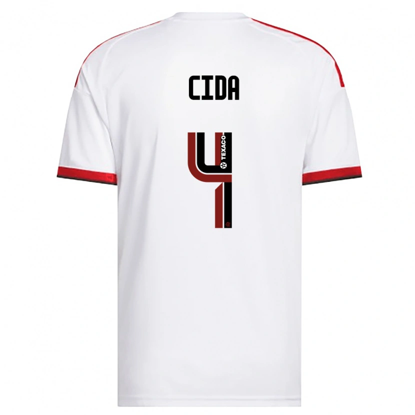Danxen Kvinder Cida #4 Hvid Rød Sort Udebane Spillertrøjer 2026/27 Trøje T-Shirt