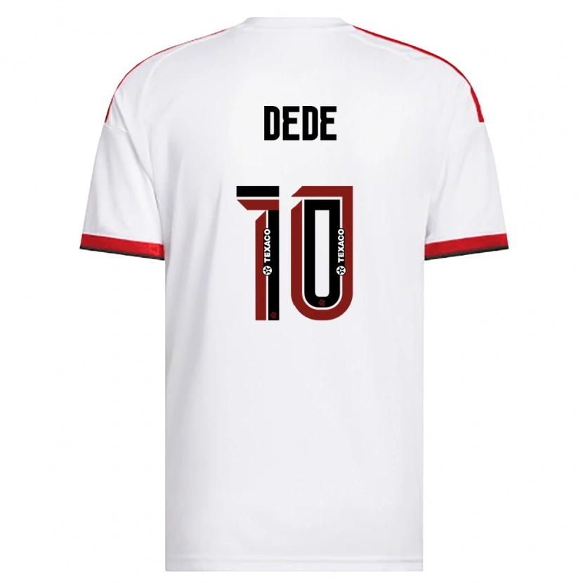 Danxen Kvinder Andressa Dede #10 Hvid Rød Sort Udebane Spillertrøjer 2026/27 Trøje T-Shirt