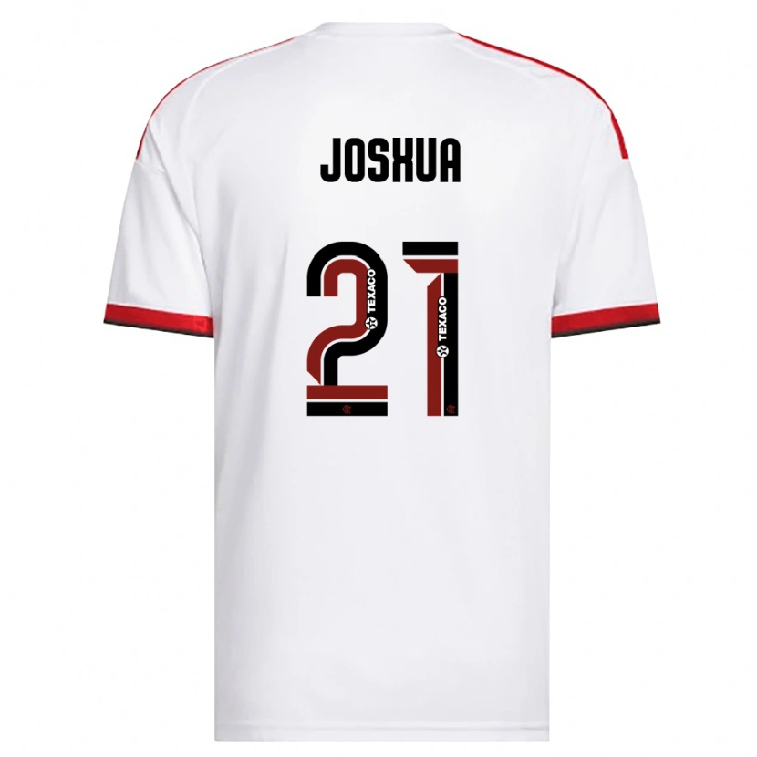 Danxen Kvinder Caio Joshua Lana De Andrade #21 Hvid Rød Sort Udebane Spillertrøjer 2026/27 Trøje T-Shirt