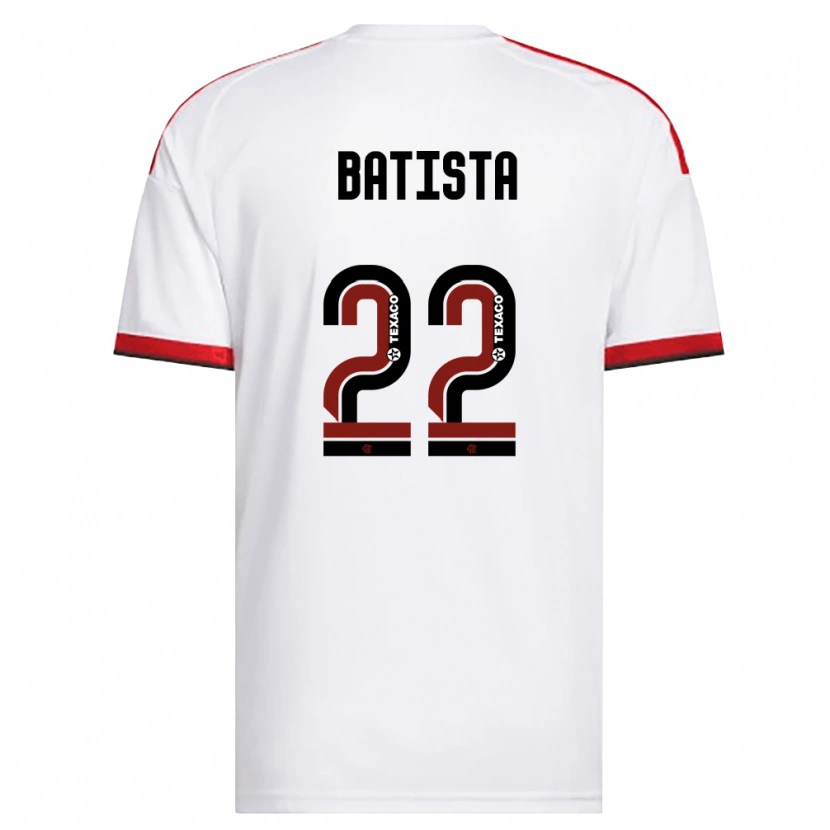 Danxen Kvinder Gabriel Batista #22 Hvid Rød Sort Udebane Spillertrøjer 2026/27 Trøje T-Shirt