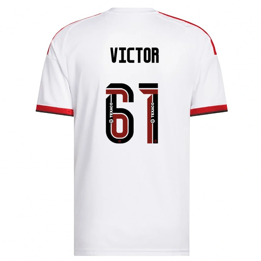 Danxen Kvinder João Souza #61 Hvid Rød Sort Udebane Spillertrøjer 2026/27 Trøje T-Shirt