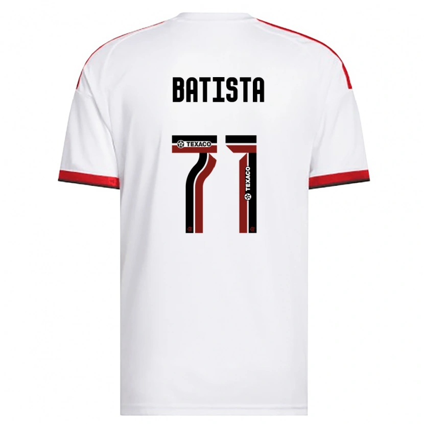 Danxen Kvinder Pedro Batista #71 Hvid Rød Sort Udebane Spillertrøjer 2026/27 Trøje T-Shirt