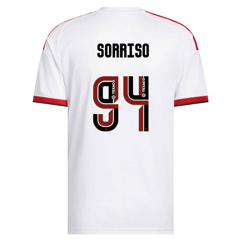 Danxen Kvinder Sorriso #94 Hvid Rød Sort Udebane Spillertrøjer 2026/27 Trøje T-Shirt