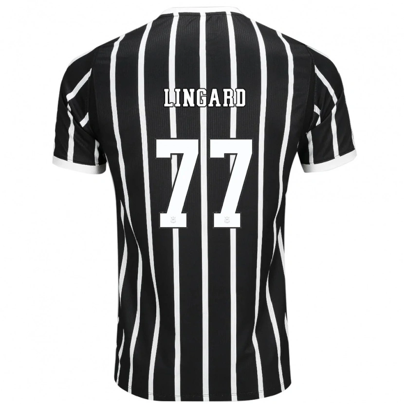 Danxen Kvinder Jesse Lingard #77 Sort Hvid Rød Udebane Spillertrøjer 2026/27 Trøje T-Shirt