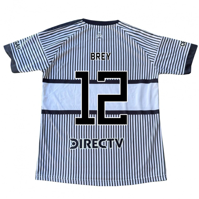 Danxen Kvinder Leandro Brey #12 Hvid Sort Gul Udebane Spillertrøjer 2026/27 Trøje T-Shirt