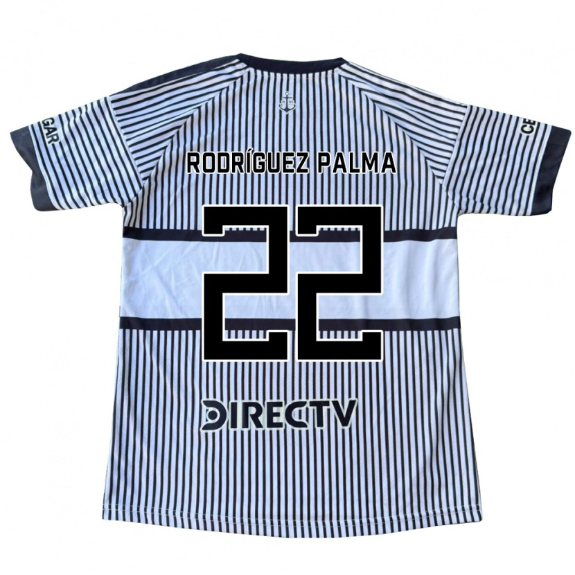 Danxen Kvinder Joaquina Rodríguez Palma #22 Hvid Sort Gul Udebane Spillertrøjer 2026/27 Trøje T-Shirt