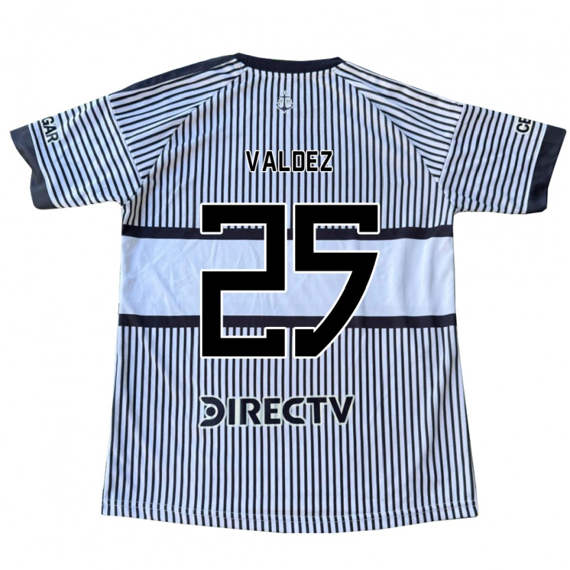 Danxen Kvinder Bruno Valdez #25 Hvid Sort Gul Udebane Spillertrøjer 2026/27 Trøje T-Shirt