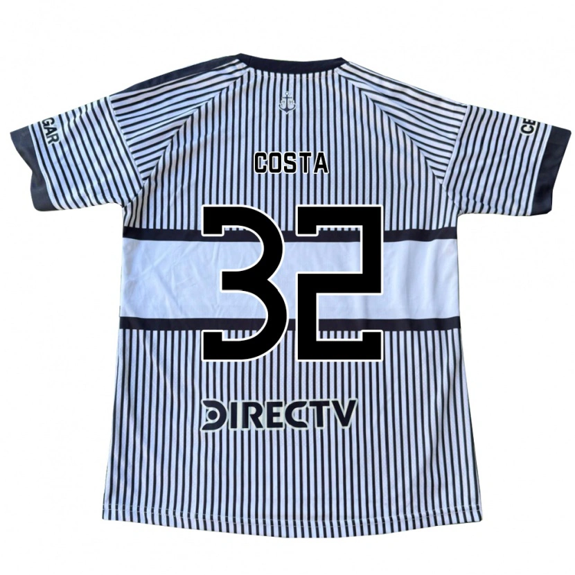 Danxen Kvinder Ayrton Costa #32 Hvid Sort Gul Udebane Spillertrøjer 2026/27 Trøje T-Shirt