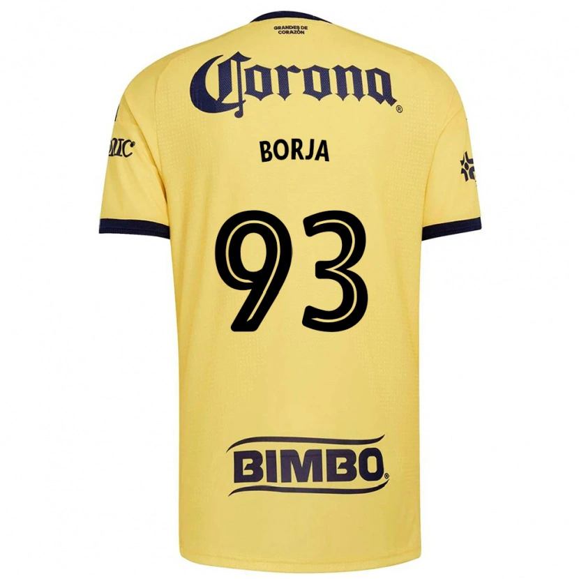 Danxen Kvinder Miguel Borja #93 Gul Rød Sort Hjemmebane Spillertrøjer 2026/27 Trøje T-Shirt