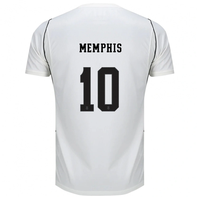 Danxen Kvinder Memphis Depay #10 Hvid Sort Rød Hjemmebane Spillertrøjer 2026/27 Trøje T-Shirt