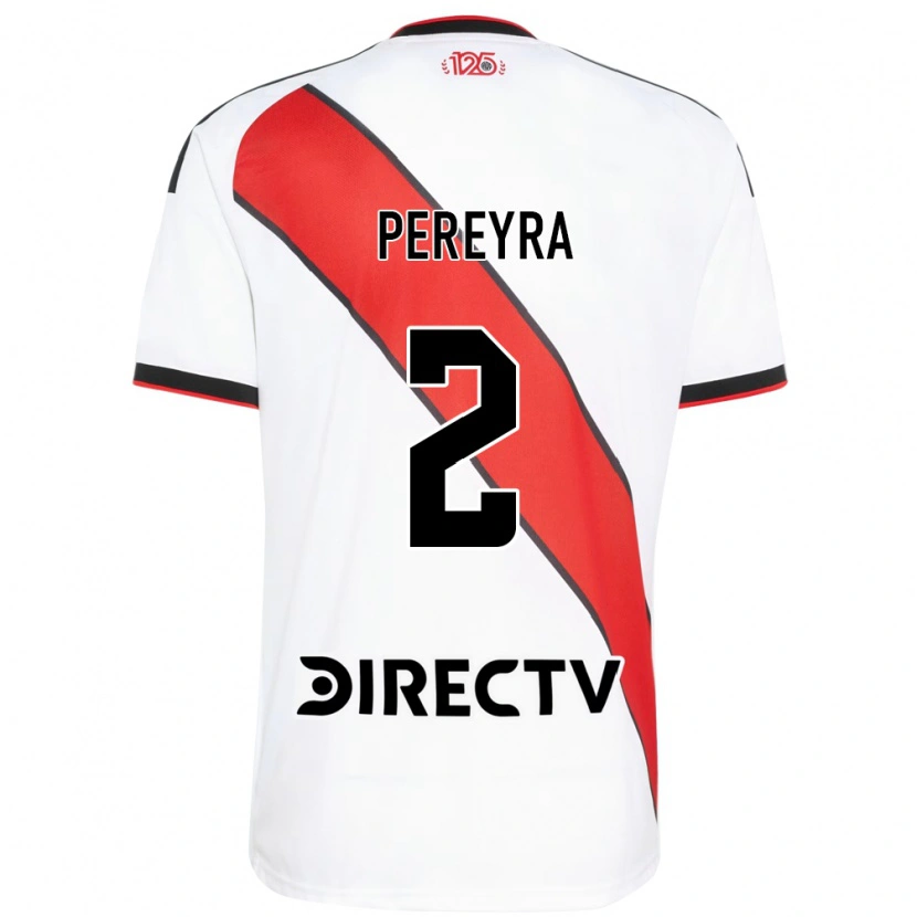 Danxen Børn Cirilo Pereyra #2 Rød Hvid Sort Hjemmebane Spillertrøjer 2026/27 Trøje T-Shirt