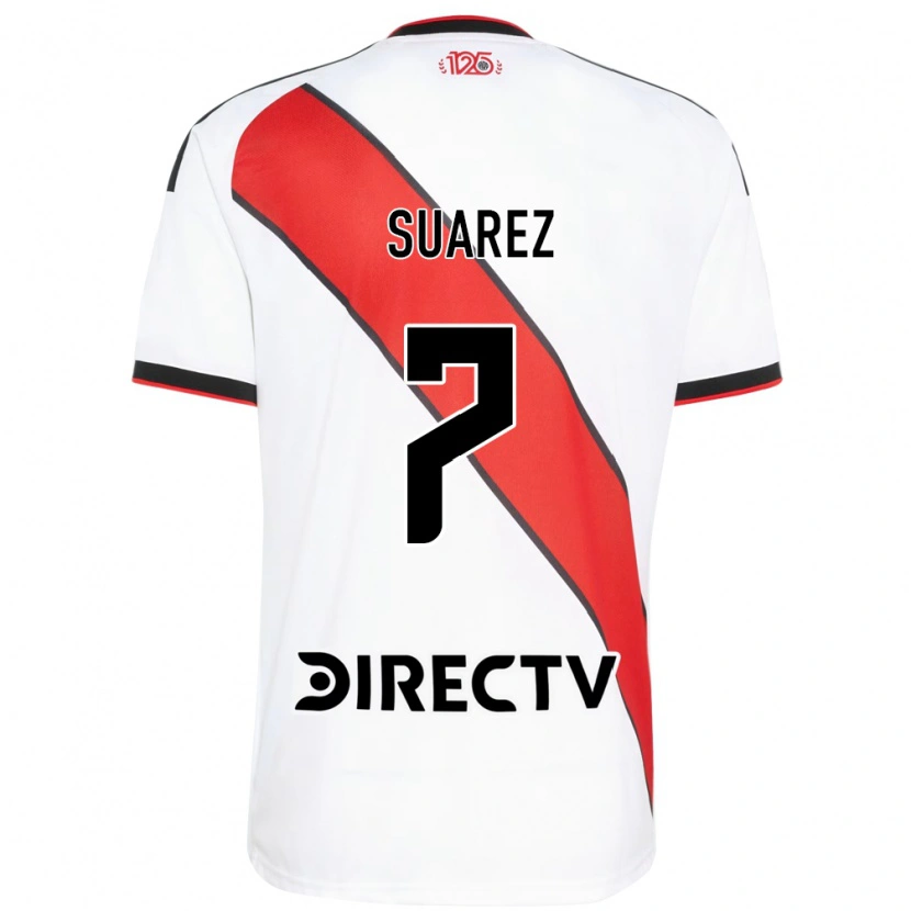 Danxen Børn Matias Suarez #7 Rød Hvid Sort Hjemmebane Spillertrøjer 2026/27 Trøje T-Shirt