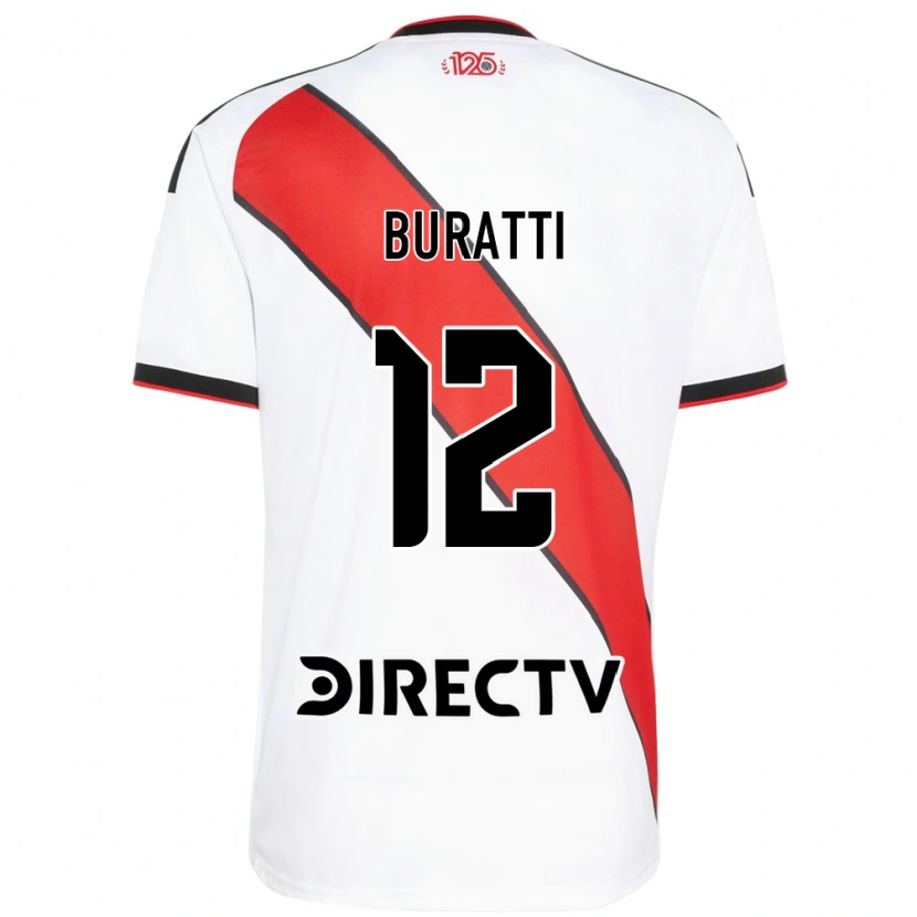 Danxen Børn Ramiro Buratti #12 Rød Hvid Sort Hjemmebane Spillertrøjer 2026/27 Trøje T-Shirt