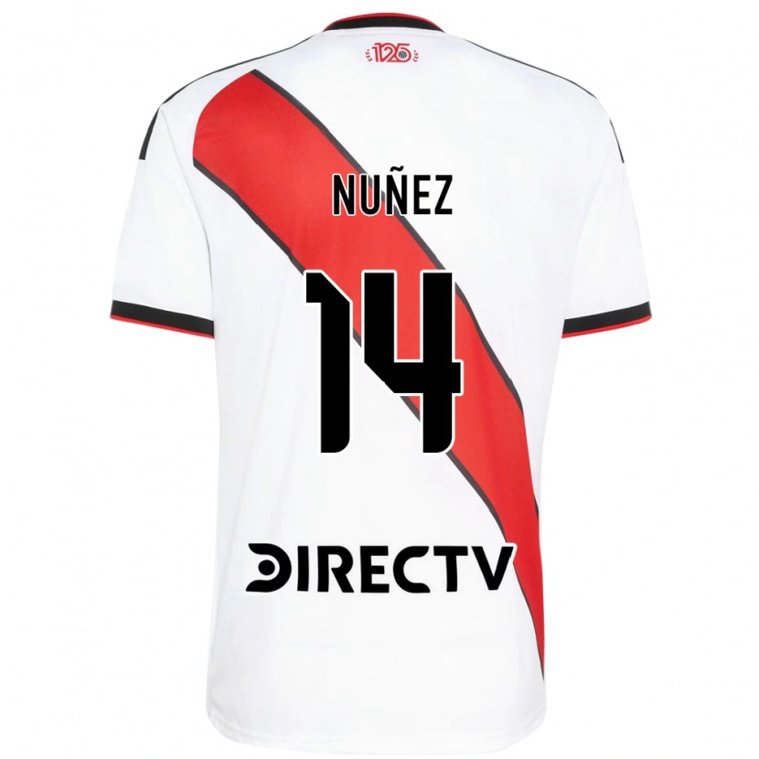 Danxen Børn Elias Nuñez #14 Rød Hvid Sort Hjemmebane Spillertrøjer 2026/27 Trøje T-Shirt