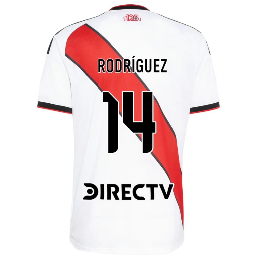 Danxen Børn Benjamín Rodríguez #14 Rød Hvid Sort Hjemmebane Spillertrøjer 2026/27 Trøje T-Shirt