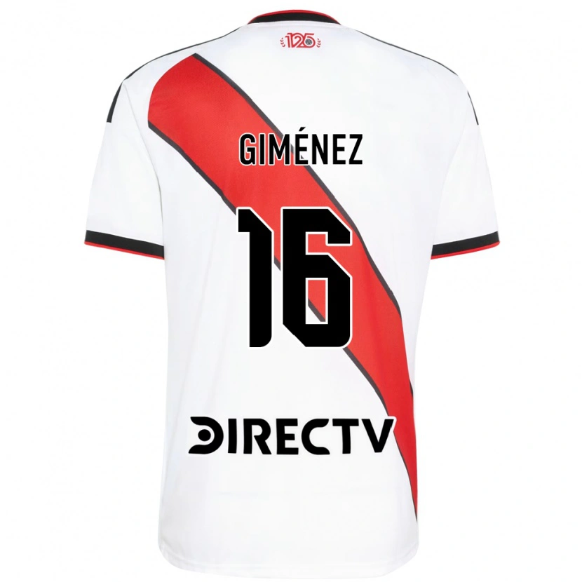 Danxen Børn Bautista Giménez #16 Rød Hvid Sort Hjemmebane Spillertrøjer 2026/27 Trøje T-Shirt