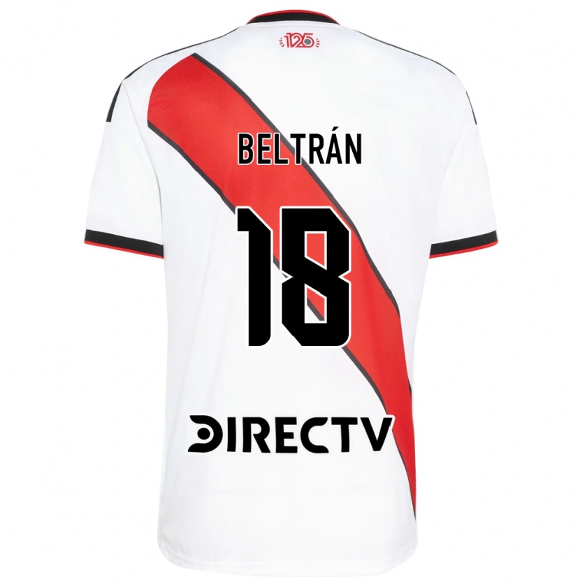 Danxen Børn Lucas Beltrán #18 Rød Hvid Sort Hjemmebane Spillertrøjer 2026/27 Trøje T-Shirt