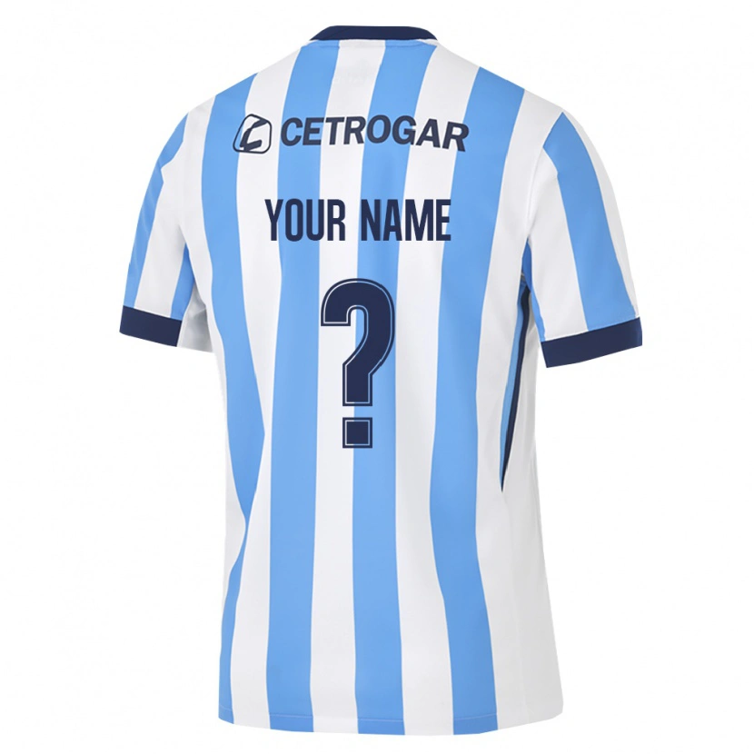 Danxen Børn Dit Navn #0 Lyseblå Hvid Sort Hjemmebane Spillertrøjer 2026/27 Trøje T-Shirt