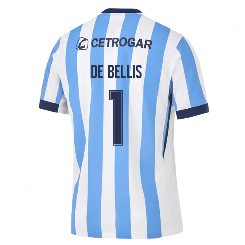 Danxen Børn Thiago De Bellis #1 Lyseblå Hvid Sort Hjemmebane Spillertrøjer 2026/27 Trøje T-Shirt
